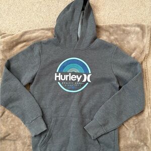 Hurley Gray Sweatshirt with Blue and White Logo